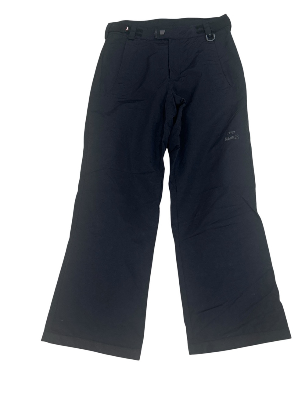 Men’s Marker Black Wide-Leg ski Snow Pants nylon adjustable waist size small